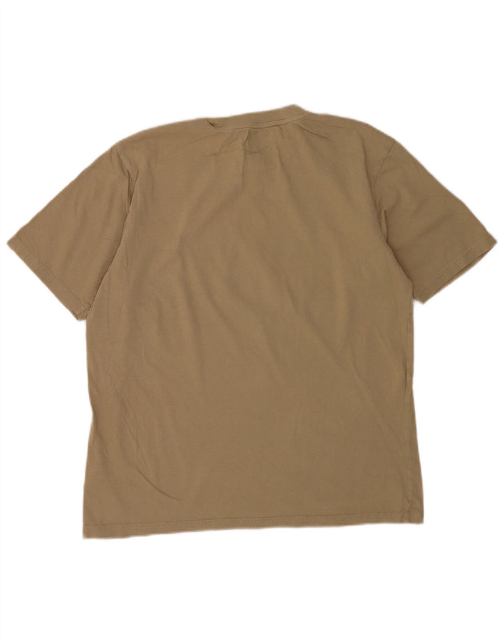 Męski T-shirt z grafiką Dickies, mały, beżowy, bawełniany