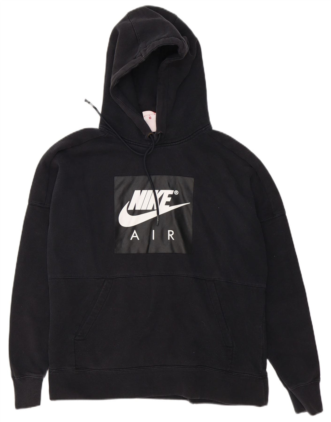 Męski sweter z kapturem Nike z grafiką, średni czarny, bawełniany