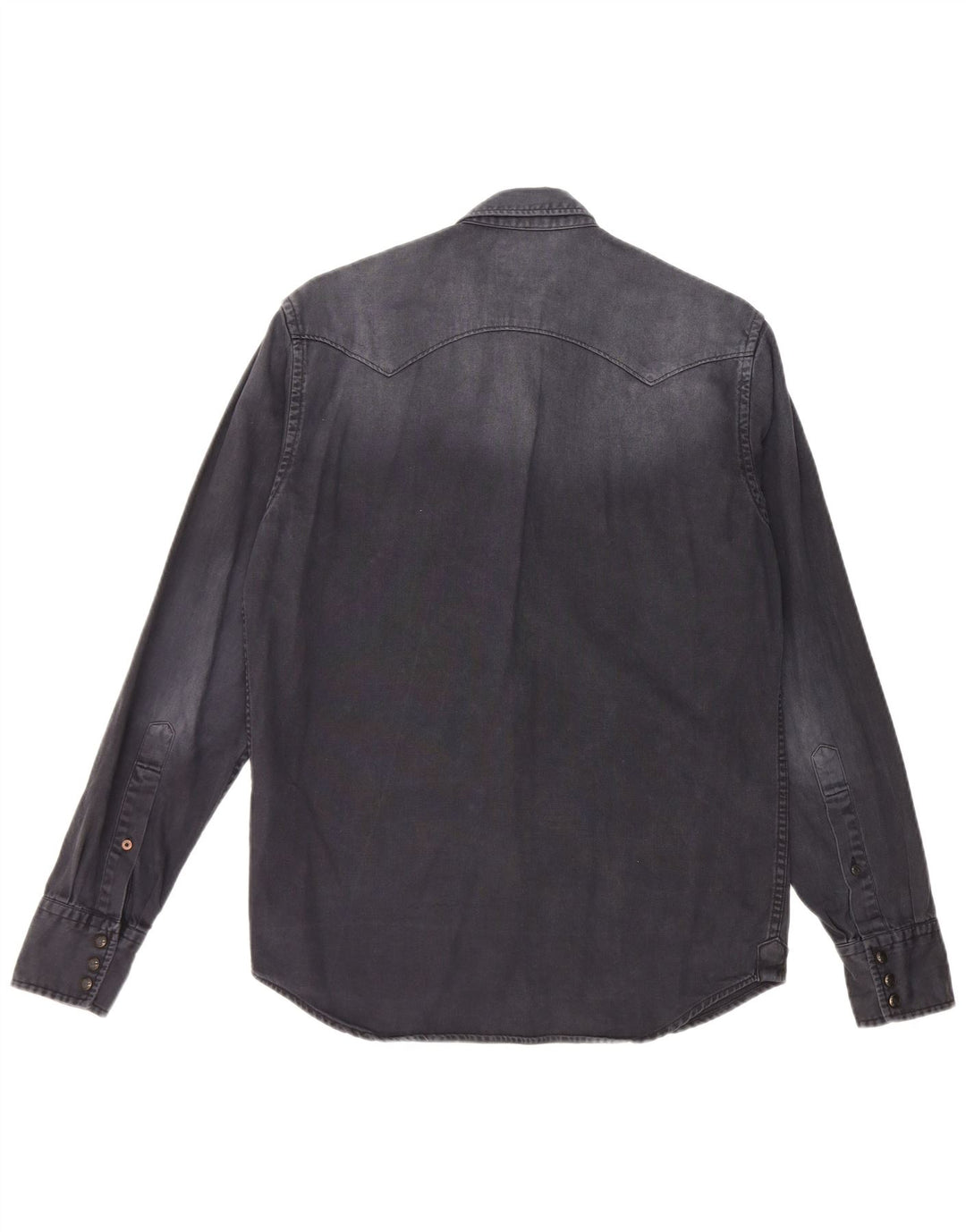 Koszula męska REPLAY z barwionego dżinsu, średnia, granatowa bawełna