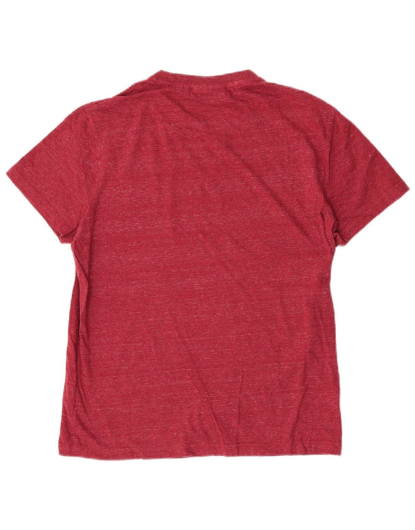 T-shirt damski Superdry Top UK 16, duży, bawełniany w czerwone plamki