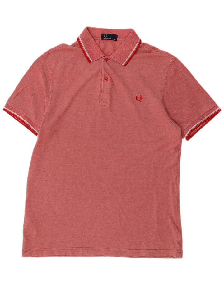 Męska koszulka polo Fred Perry, bawełniana, w kolorze średnio czerwonym