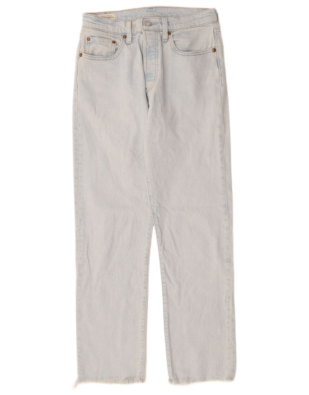 Damskie dżinsy Levi's 501 Straight W27 L28 Niebieskie bawełniane
