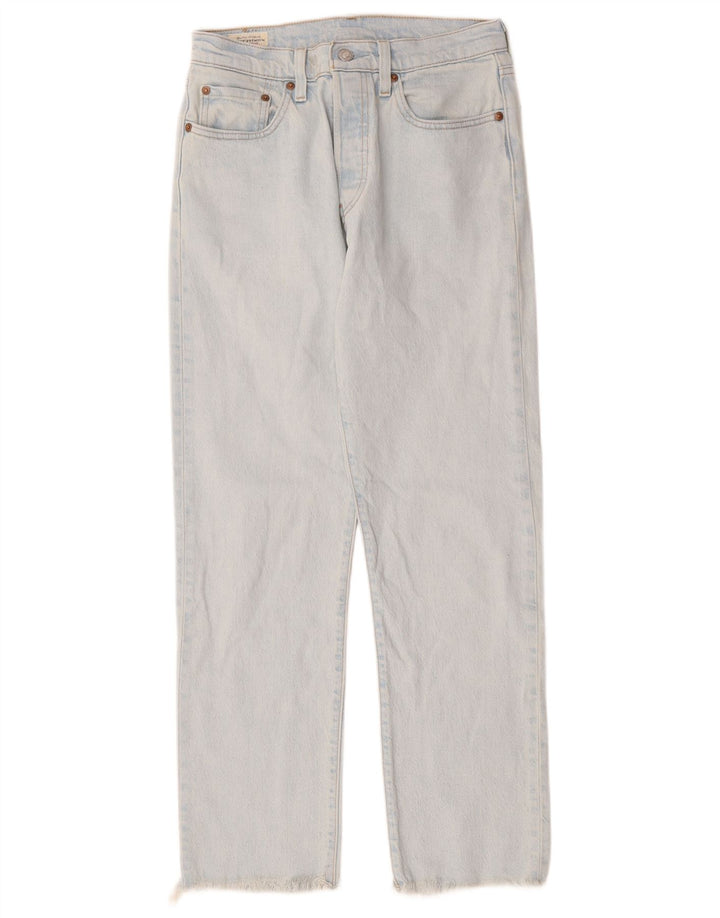 Damskie dżinsy Levi's 501 Straight W27 L28 Niebieskie bawełniane