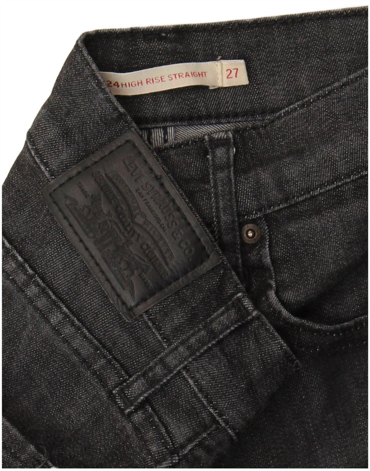 Damskie jeansy Levi's 724 z wysokim stanem W27 L27 szare