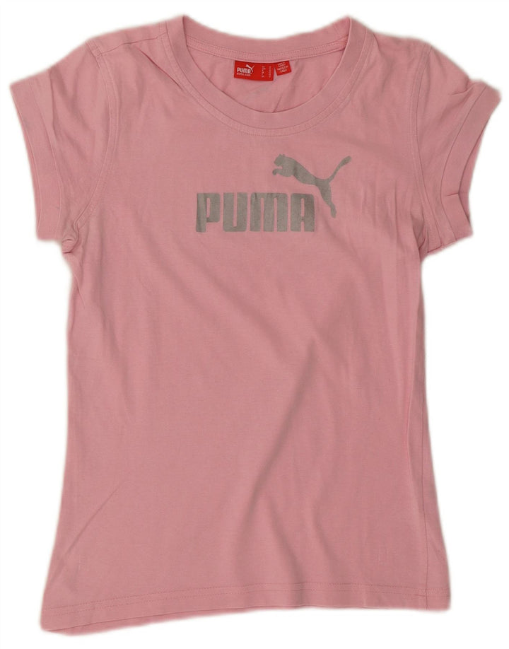 Damska koszulka z grafiką Puma Top UK 12, średni róż