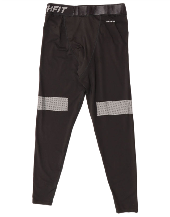 Męskie legginsy Adidas Climacool, duże, czarne, poliestrowe