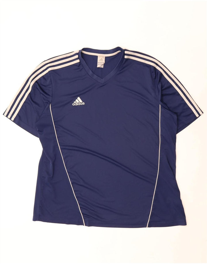 T-shirt męski Adidas Top 2XL granatowy poliester