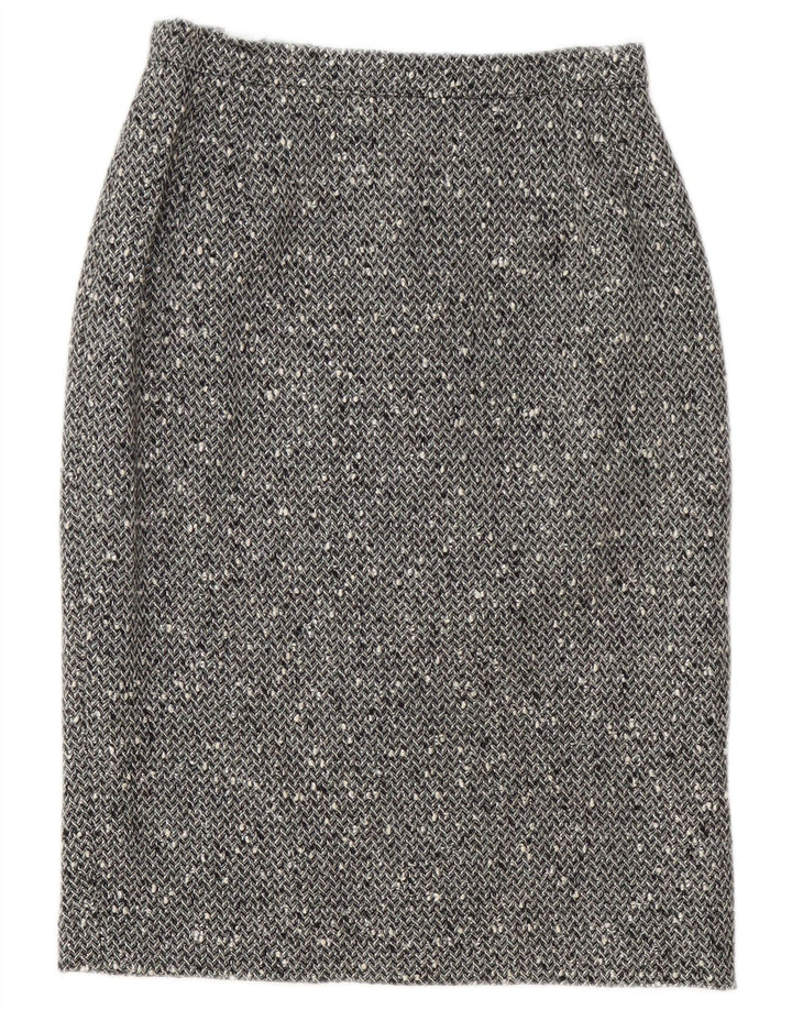 Elegancki damski zestaw spódnic zapinanych na 3 guziki, 2 częściowy IT 42 Medium W28 Szary nakrapiany