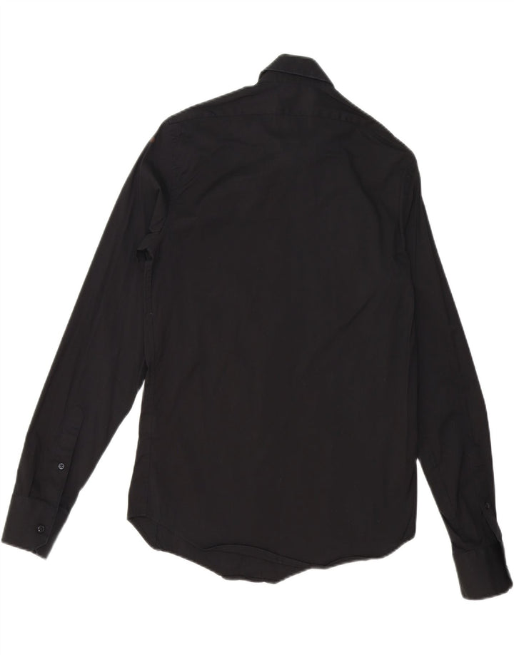 ZARA Mens Slim Fit Shirt Small Black Cotton Vintage Zara and Second-Hand Zara from Messina Hembry 