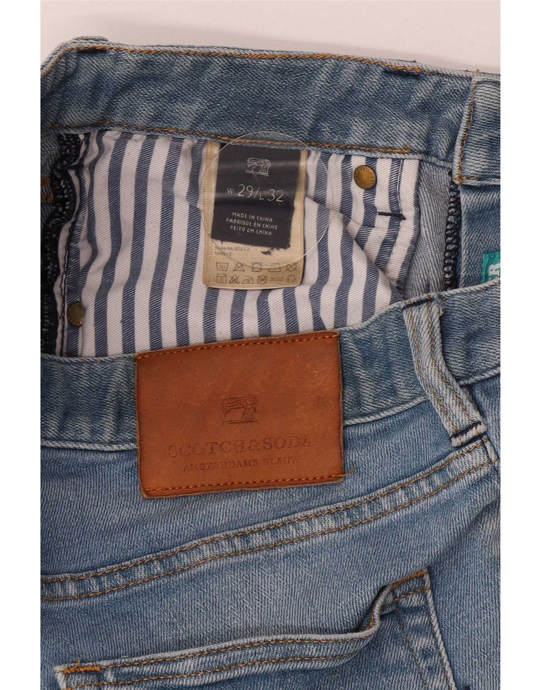 Spodnie damskie Scotch & Soda W29 L32 Niebieskie bawełniane