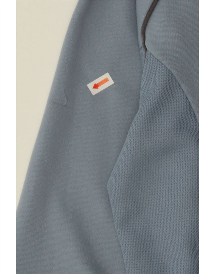 ASICS Womens Tracksuit Top Jacket UK 12 Medium Blue Polyester Vintage Asics and Second-Hand Asics from Messina Hembry 