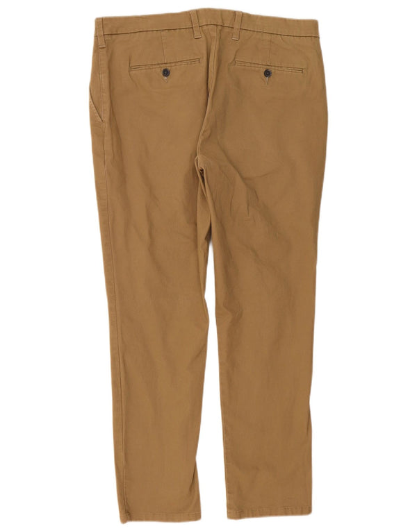 Marks & Spencer Męskie spodnie Chino Slim Fit W36 L29 Beżowa bawełna
