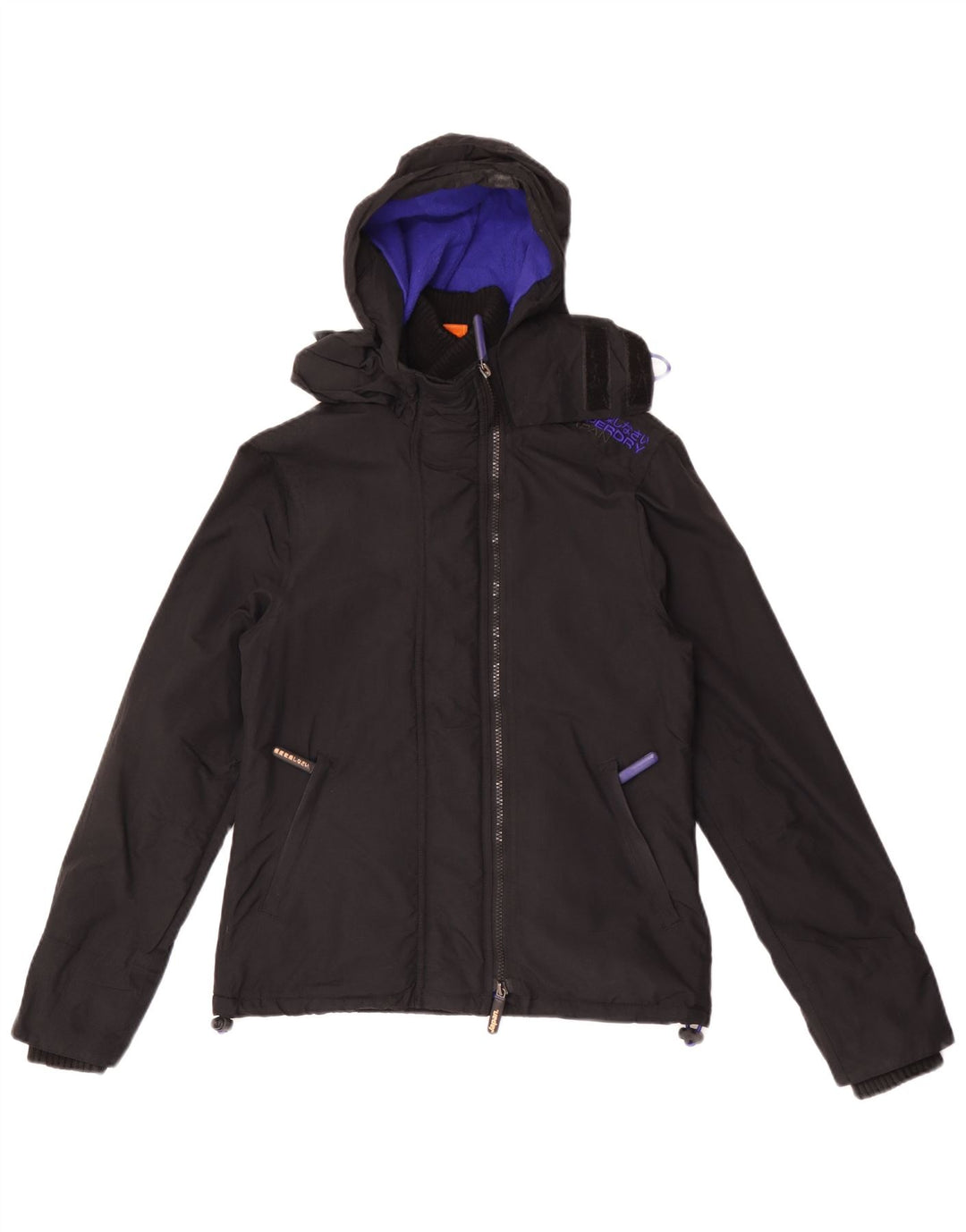 Damska kurtka wiatrówka Superdry Graphic UK 10, mała czarna