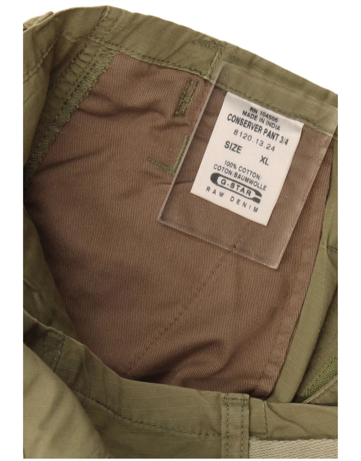 Męskie spodnie cargo G-Star Capri XL W40 L22, bawełna khaki