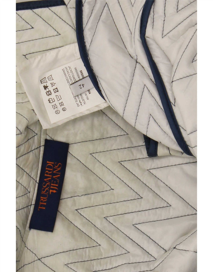 Damska pikowana kurtka Trussardi Jeans IT 42 w kolorze średnioniebieskim