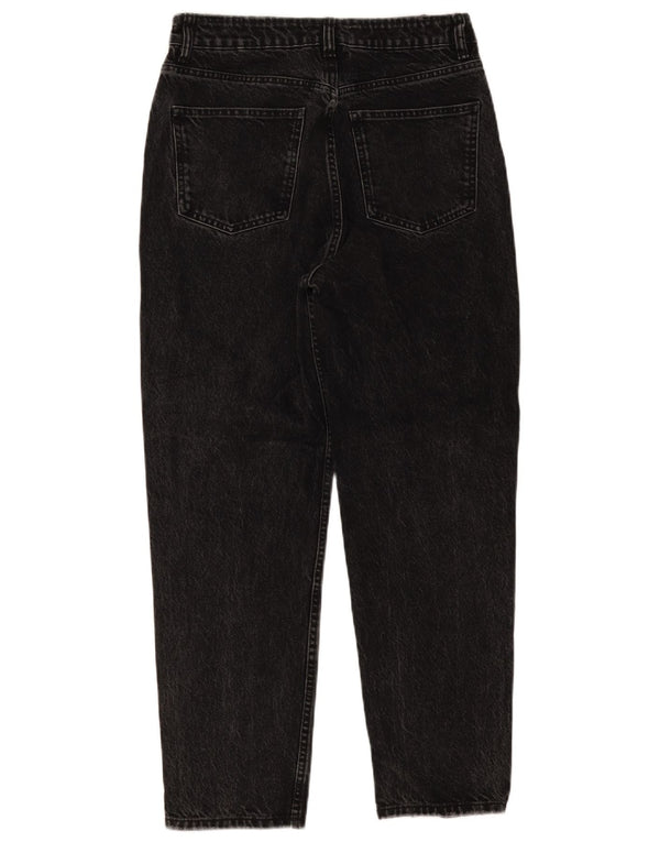 Damskie jeansy Zara z wysokim stanem, zwężane EU 40 Medium W30 L27, czarne nakrapiane