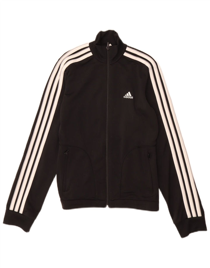 Damska kurtka dresowa ADIDAS UK 8, mała, czarna, poliester