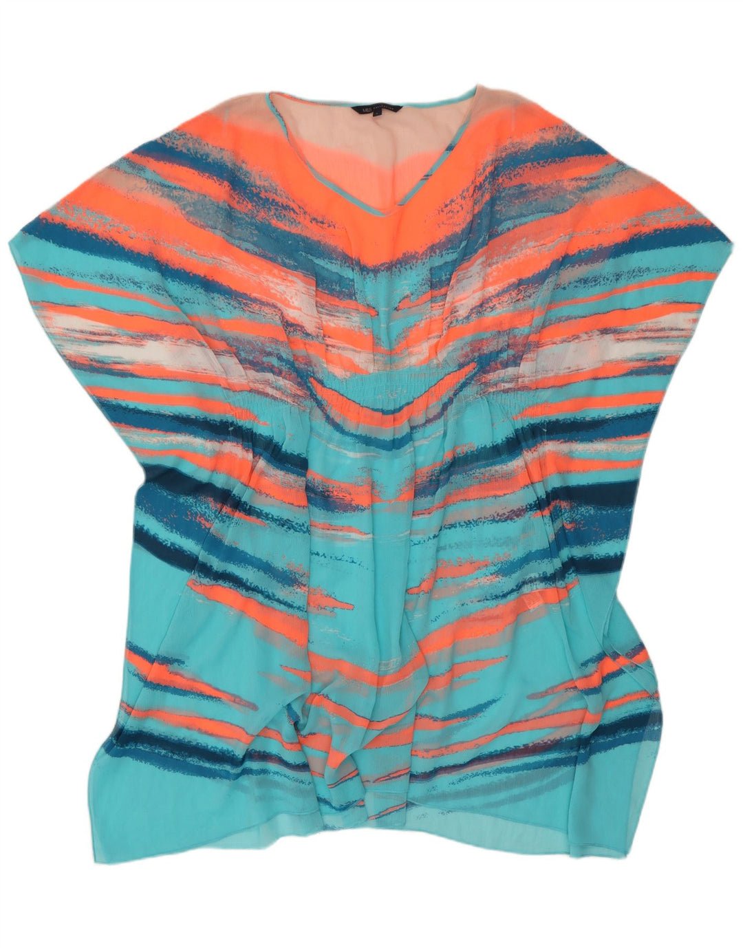 Marks & Spencer Damska sukienka kaftan UK 16, duże, wielokolorowe paski