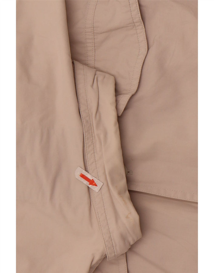Koszula męska z krótkim rękawem w stylu vintage, duża, biała, bawełniana