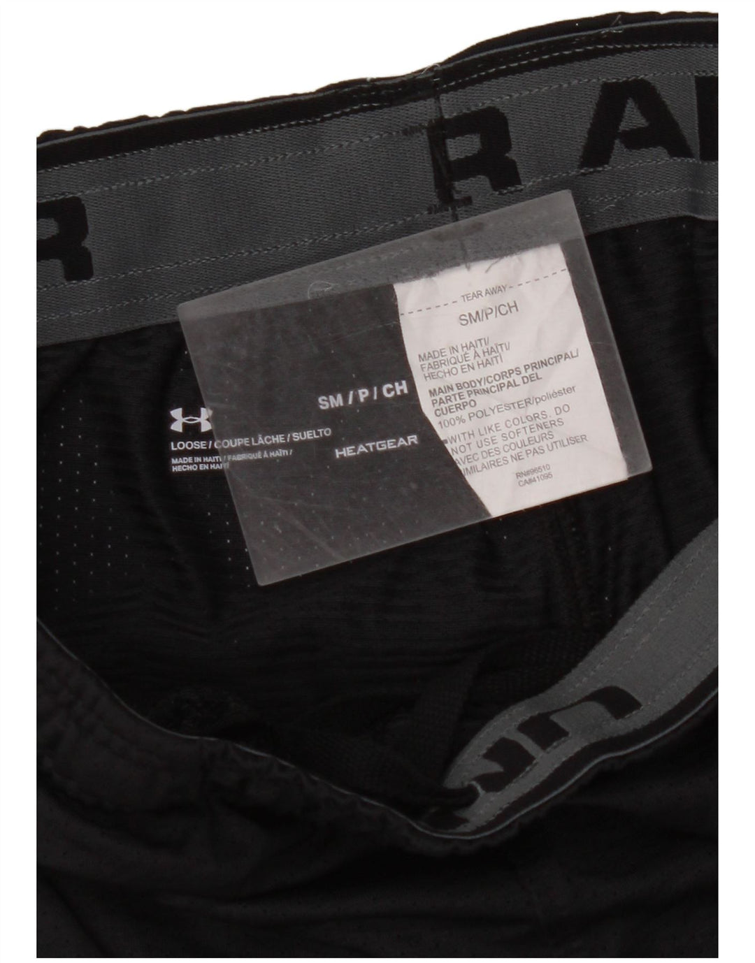 Męskie spodenki sportowe UNDER ARMOUR Heat Gear, małe, czarne, z blokami kolorów