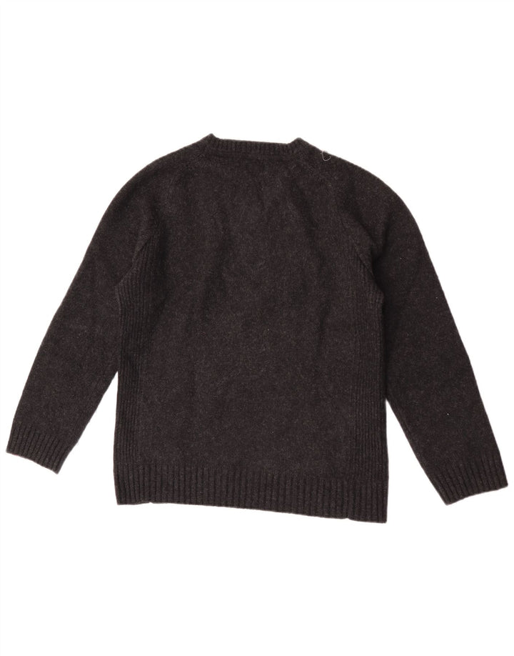 Męski sweter Levi's z dekoltem w kształcie litery V, średnia czarna owcza wełna