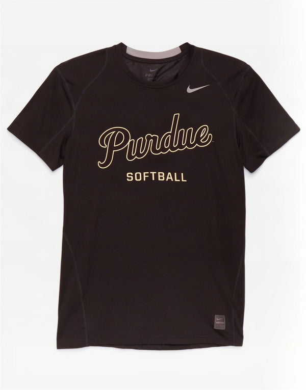 Męski T-shirt z grafiką Nike Dri Fit, średni czarny poliester