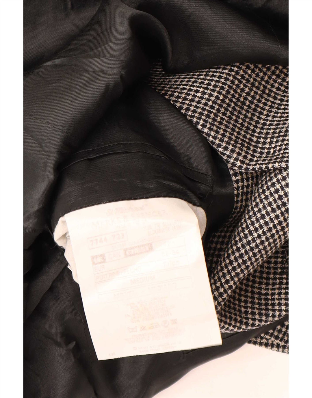 Marks & Spencer Męska marynarka St. Michael Blazer UK 42 w dużą szarą kratkę