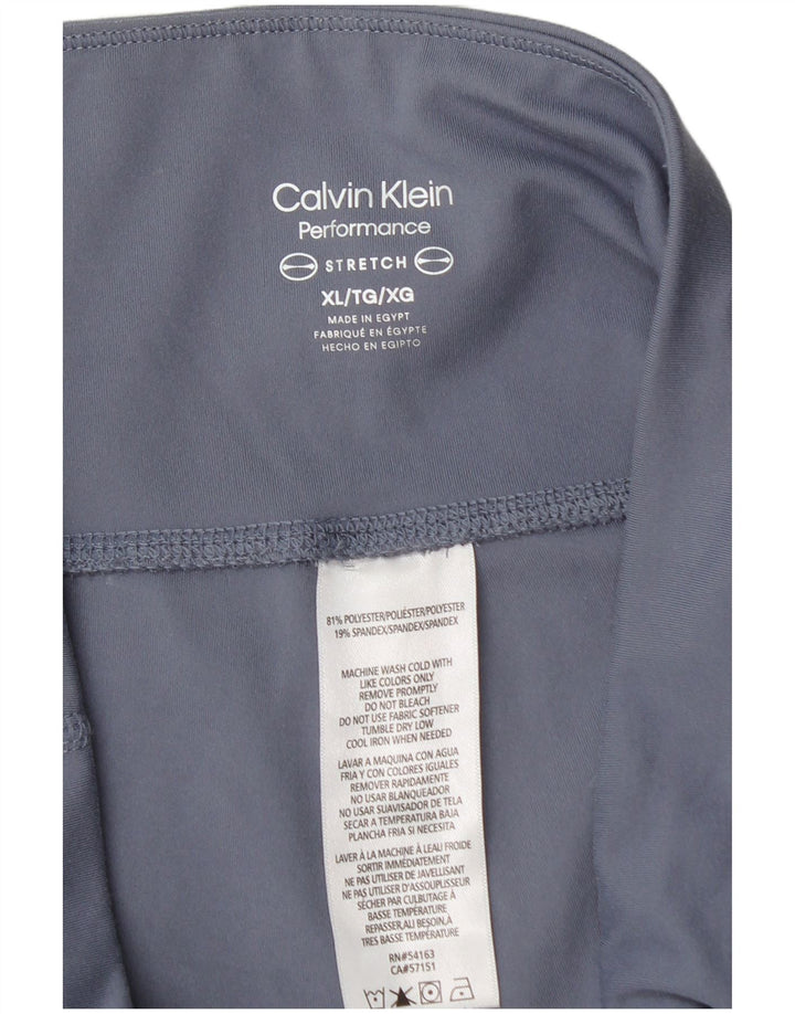 Legginsy damskie Calvin Klein UK 18 XL Niebieski poliester