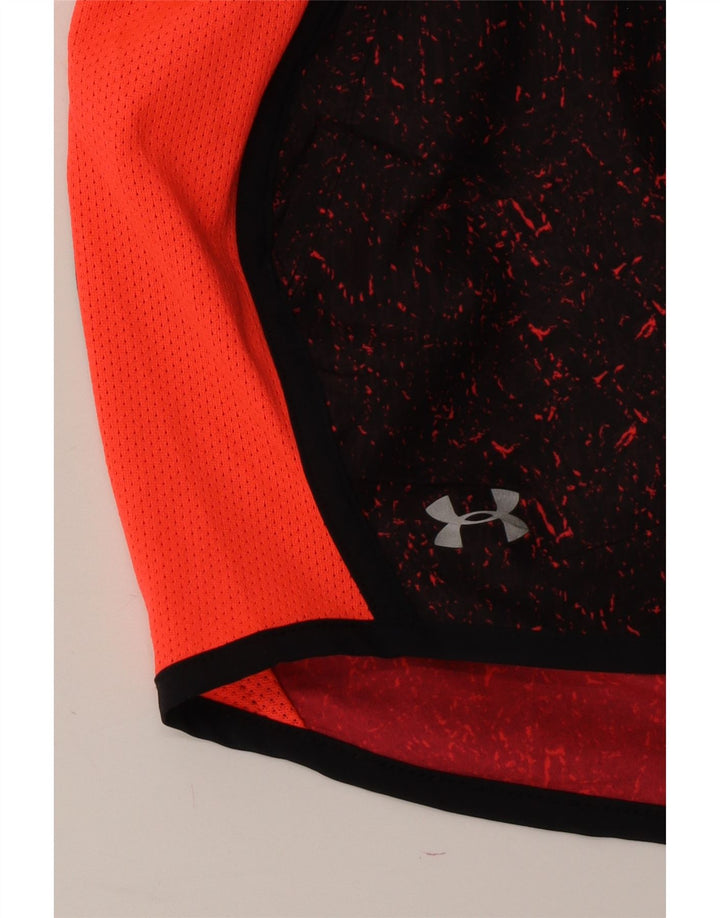 UNDER ARMOUR Womens Sport Shorts UK 14 Medium Black Colourblock Vintage Under Armour and Second-Hand Under Armour from Messina Hembry 