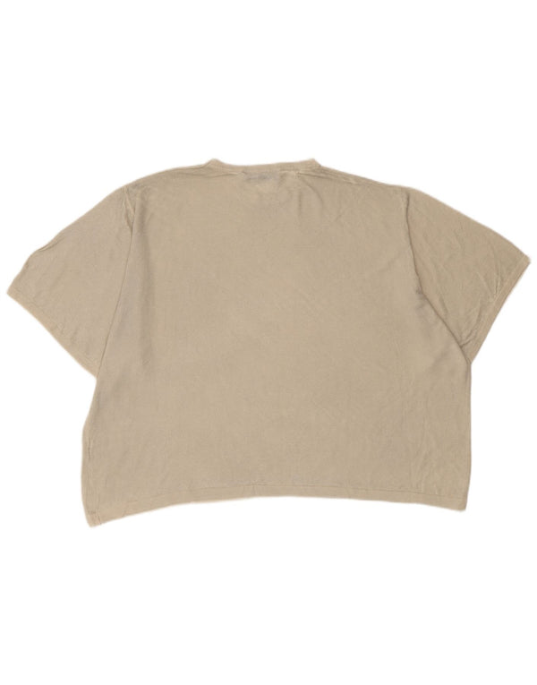 Damska koszulka oversize ZARA Top UK 10, mała w kolorze złamanej bieli