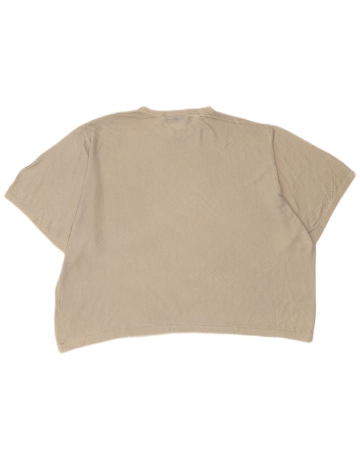 Damska koszulka oversize ZARA Top UK 10, mała w kolorze złamanej bieli