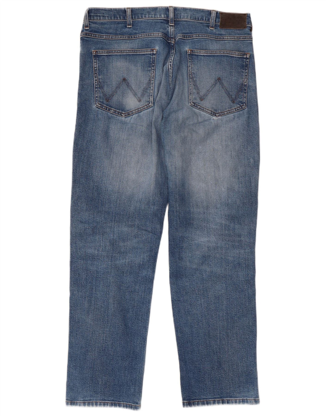 Męskie proste dżinsy WRANGLER W34 L30, niebieska bawełna