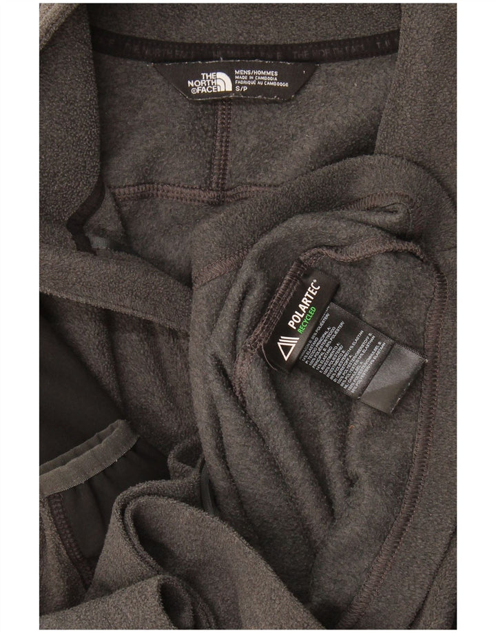 Męska kurtka polarowa The North Face UK 36, mała, szara, z blokami kolorów, z poliestru