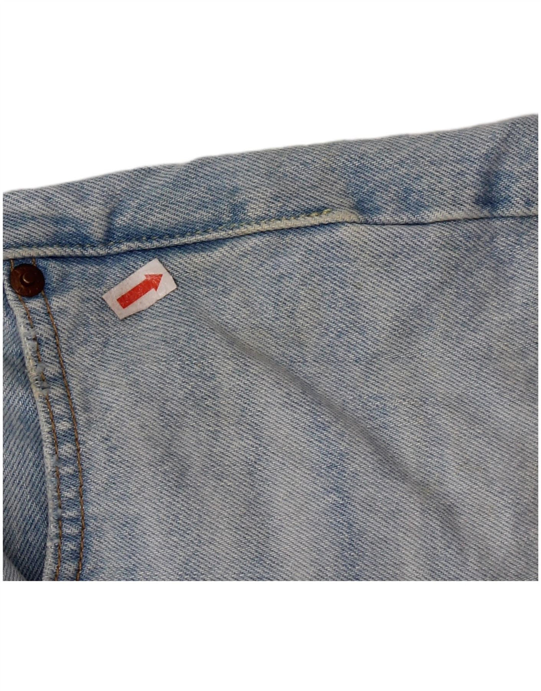 Damskie spodenki jeansowe LEVI'S 501 w trudnej sytuacji W28 Średnioniebieskie bawełniane