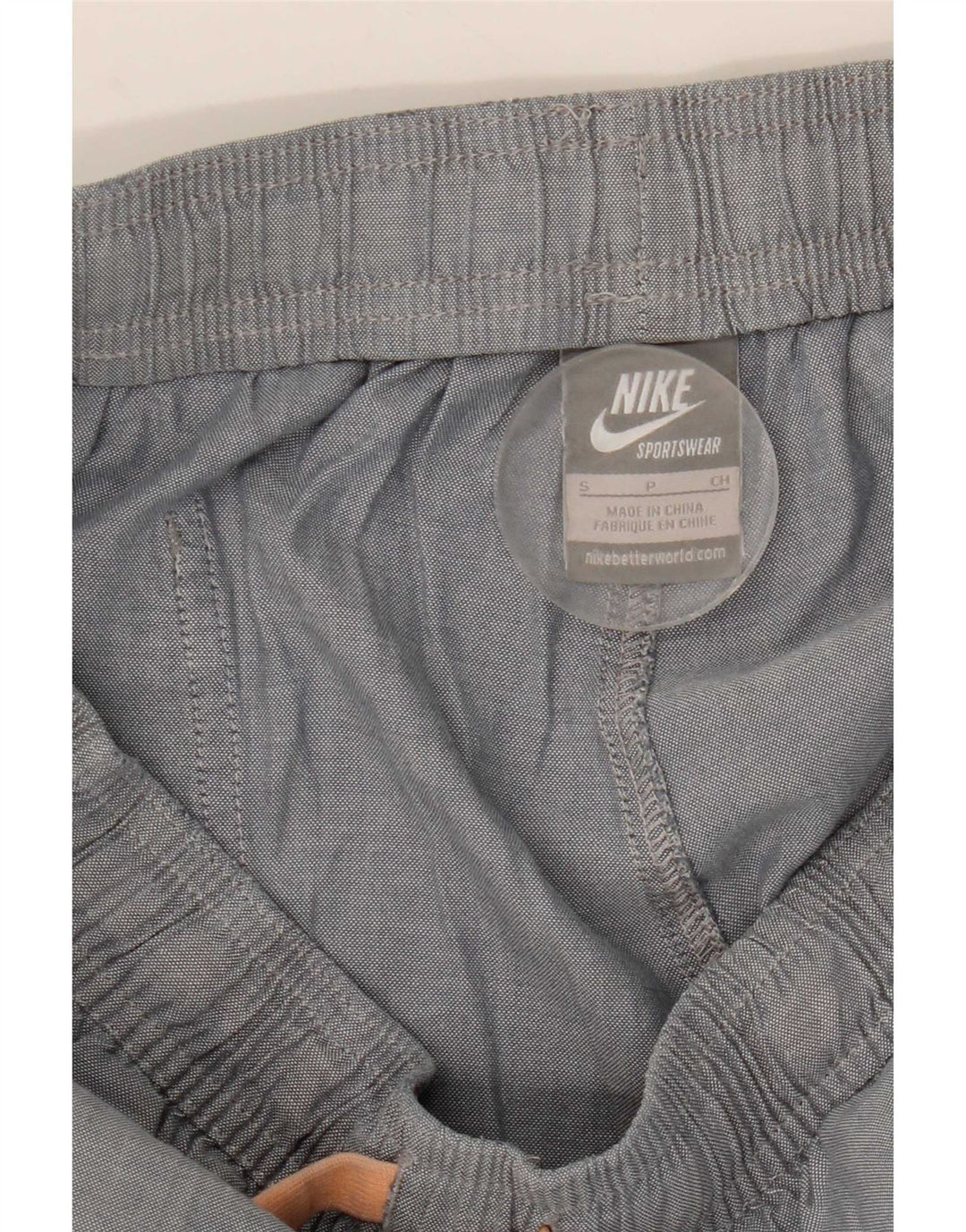 Damskie spodenki na co dzień Nike, małe, W27, szare, bawełniane