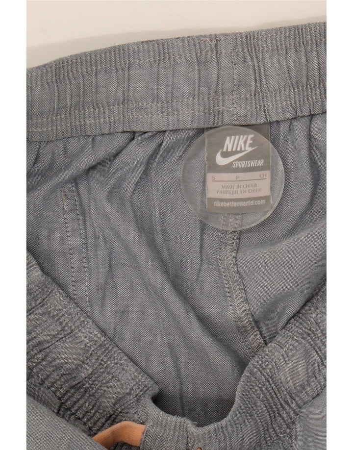 Damskie spodenki na co dzień Nike, małe, W27, szare, bawełniane
