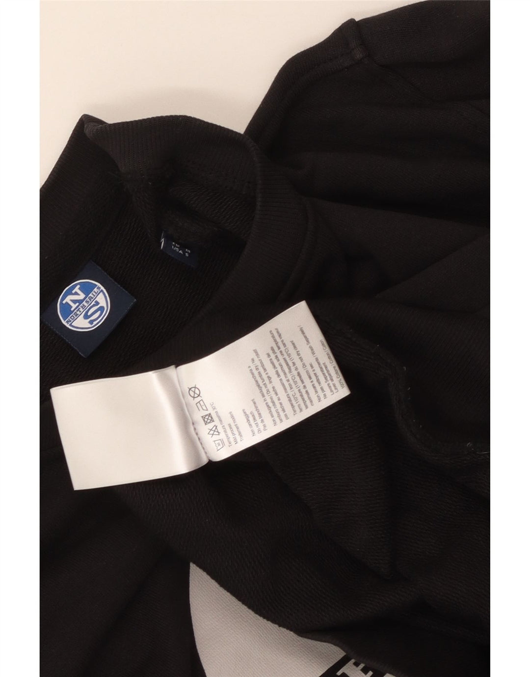 Męska bluza dresowa North Sails, średnia czarna, bawełniana