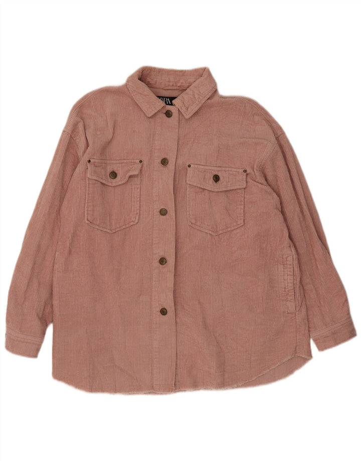 Damska koszula sztruksowa oversize Zara UK 10 Small Pink