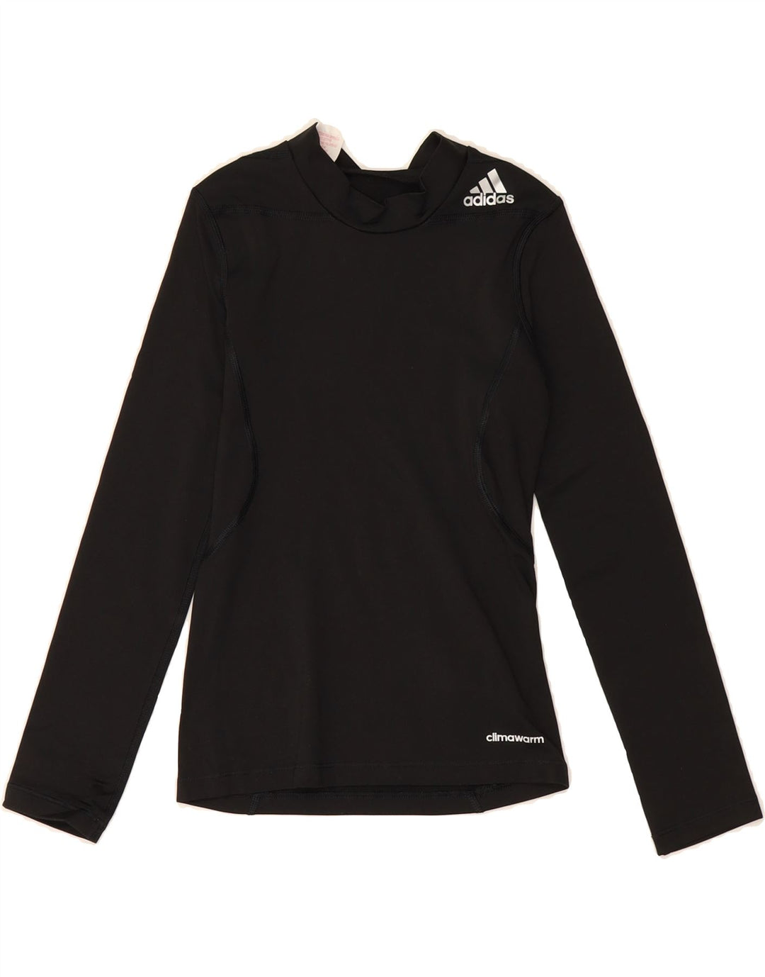 ADIDAS Boys Climawarm Graphic Top Long Sleeve 9-10 Years Black Polyester Vintage Adidas and Second-Hand Adidas from Messina Hembry 