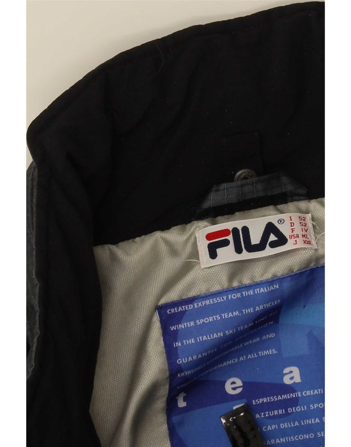 Męska kurtka przeciwdeszczowa Fila IT 52 XL w kolorze szarym