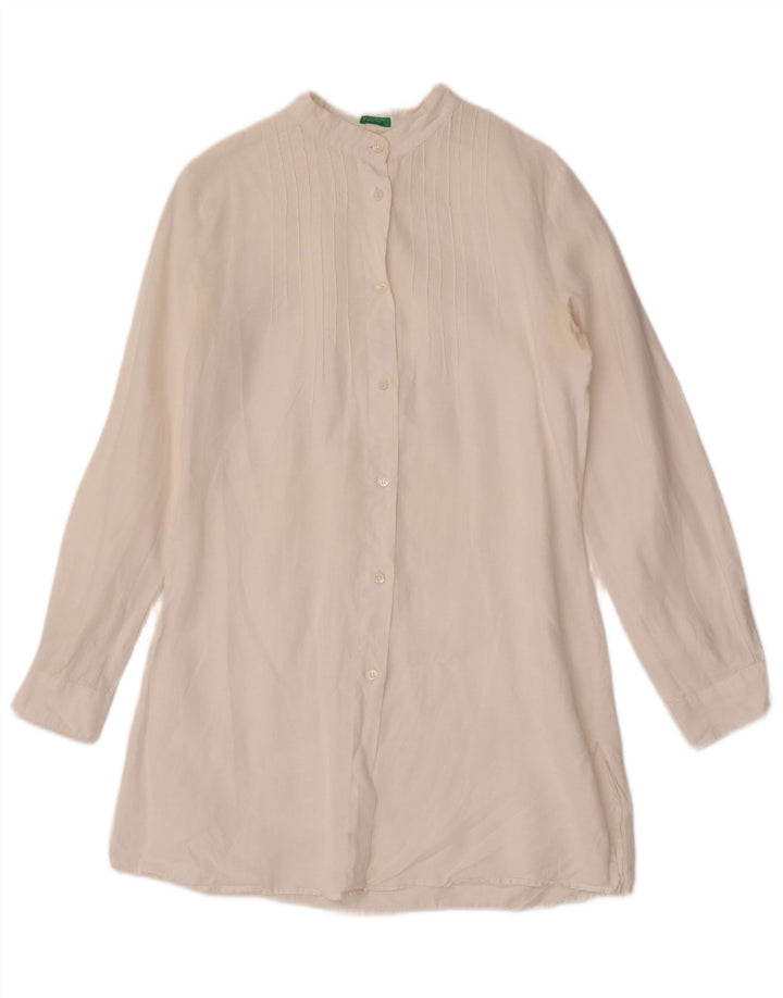 Damska sukienka koszulowa Benetton UK 10 Small White
