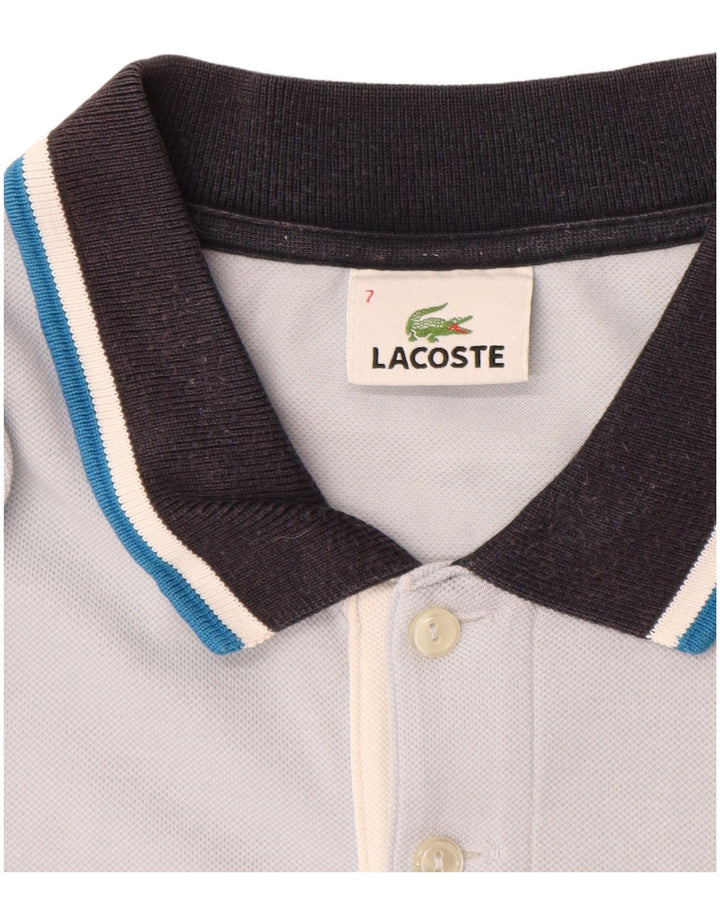 Męska koszulka polo Lacoste, rozmiar 7, 2XL, niebieska, bawełniana