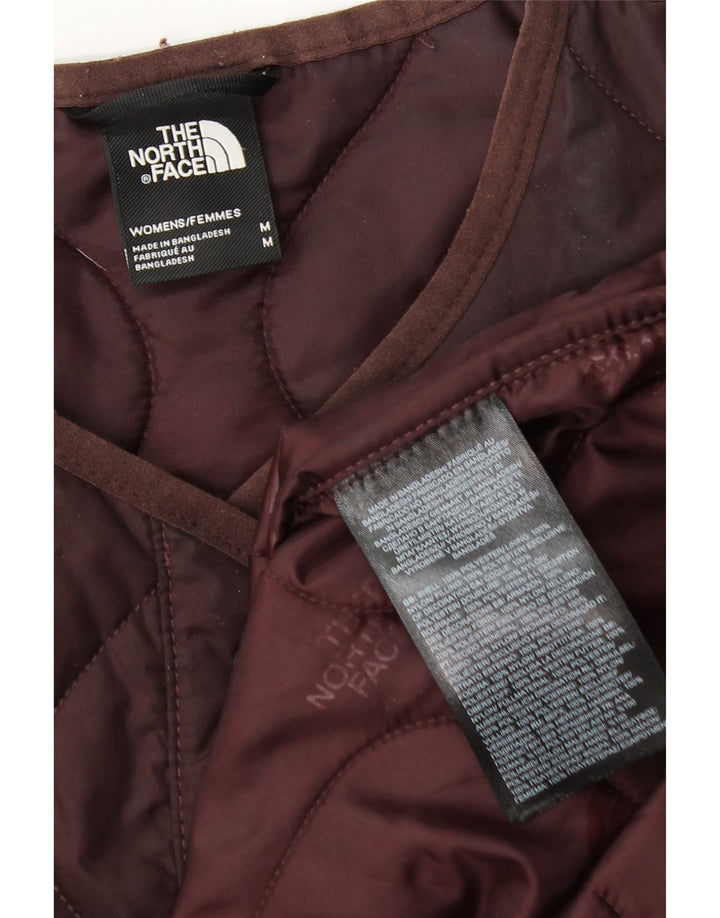 Damski pikowany płaszcz oversize The North Face UK 14, średni brąz