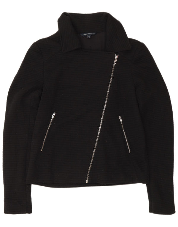 Damska kurtka motocyklowa French Connection UK 12, średni czarny poliester