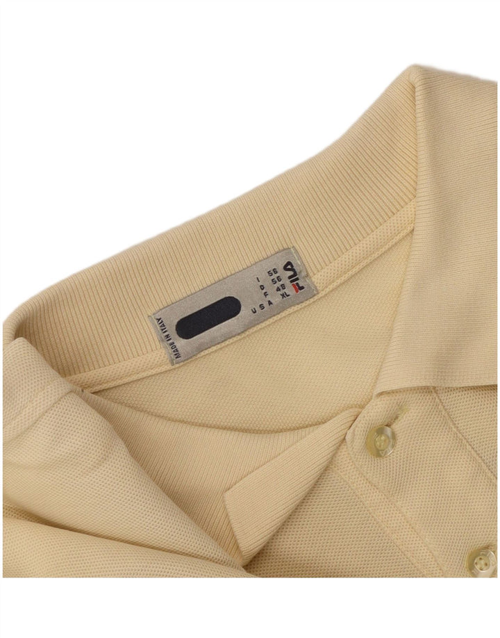 Męska koszulka polo Fila IT 56 XL Żółta