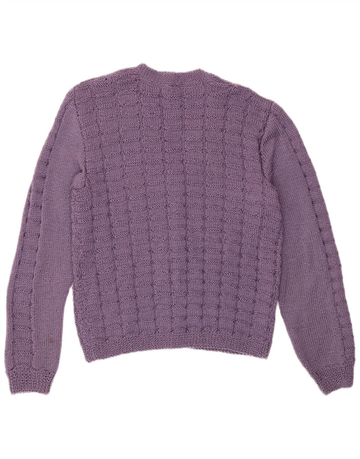 Sweter damski w stylu vintage, UK 14, średni fiolet