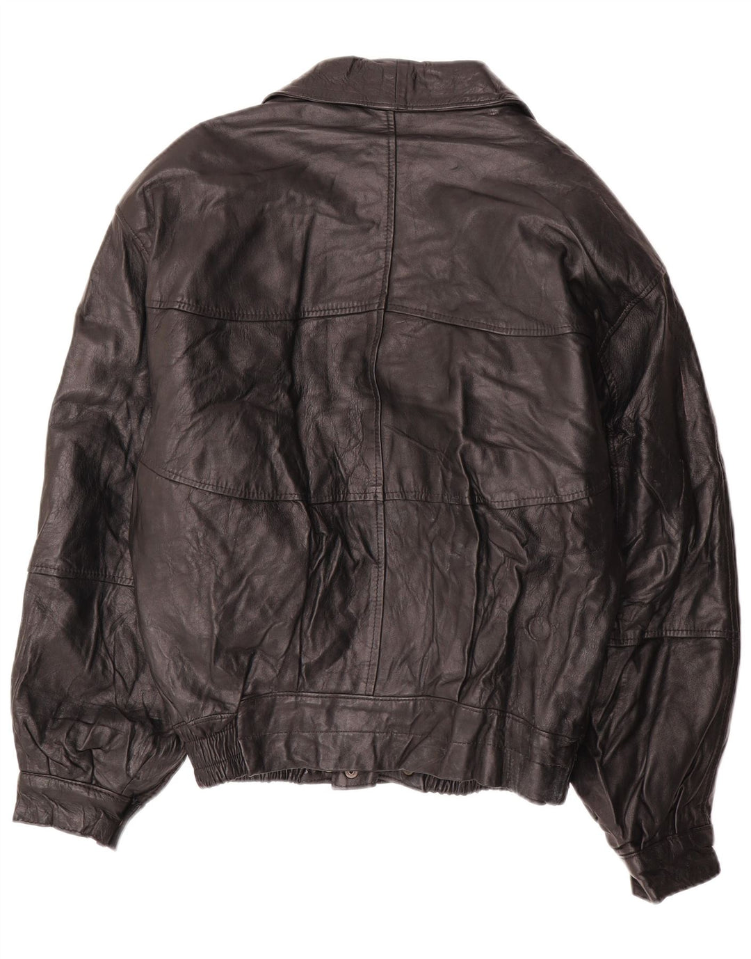 LAVORAZIONE ARTIGIANA Męska kurtka skórzana IT 52 XL Czarna skóra