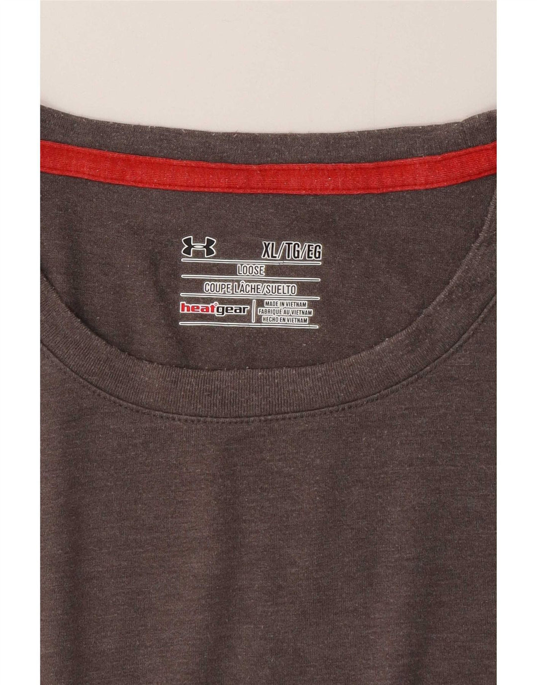Under Armour Męski T-shirt Top XL Szary Poliester