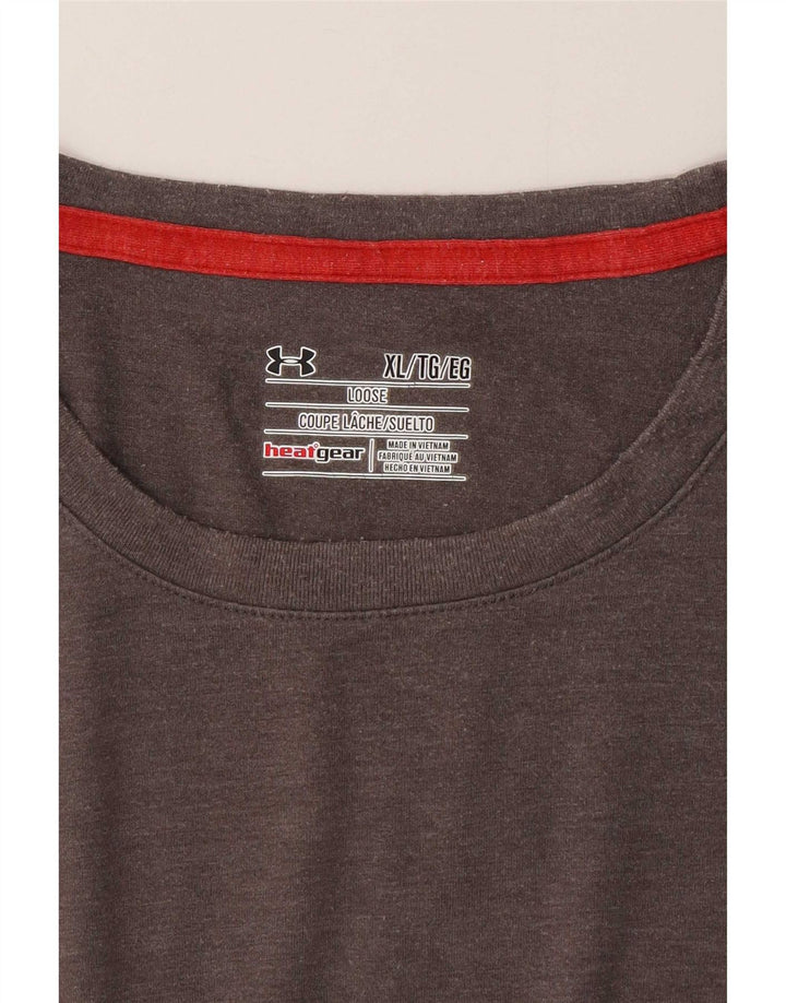 Under Armour Męski T-shirt Top XL Szary Poliester
