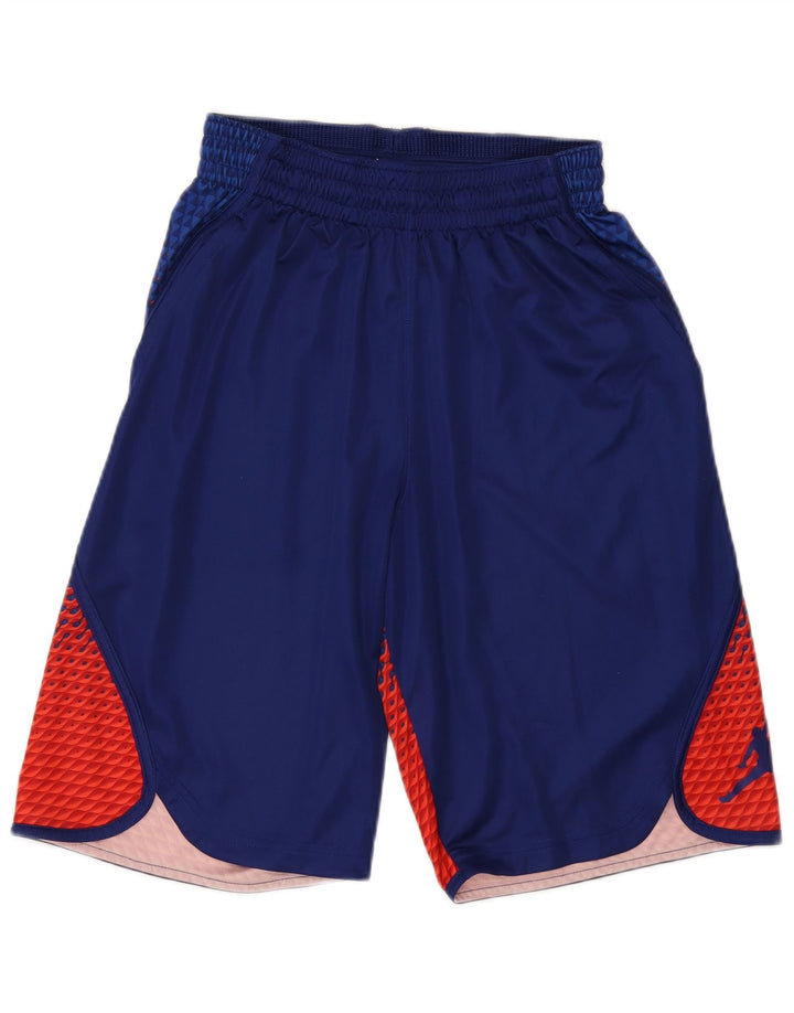 Męskie spodenki sportowe Jordan Dri Fit, małe, granatowe, z poliestru w blokach kolorów